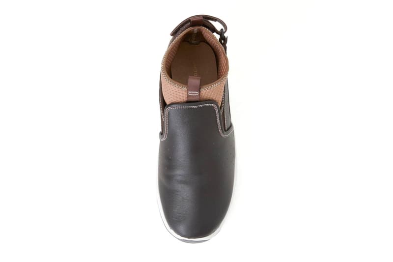 Fumito Ganryu Suicoke Back Strap Slip On collaborations footwear sneakers sandals trainers runners commes des garcons technical sporty shoes sockliner brown black white
