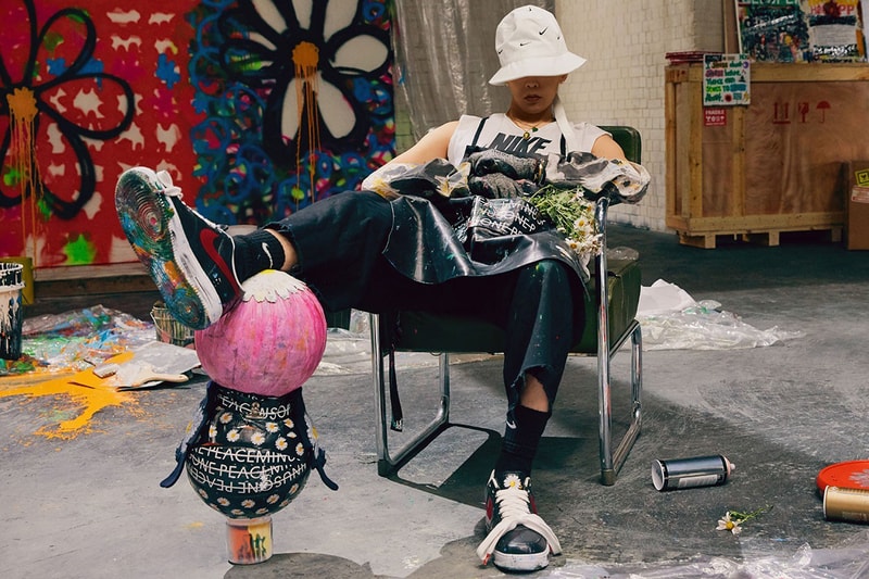 peaceminusone g dragon nike air force 1 para noise bedazzled jewels silver release date info photos price crystals