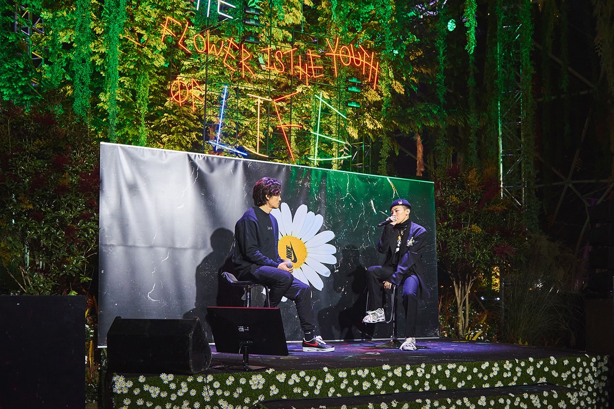 G-Dragon PEACEMINUSONE Nike Air Force 1 Para-Noise Launch seoul interview live art performance