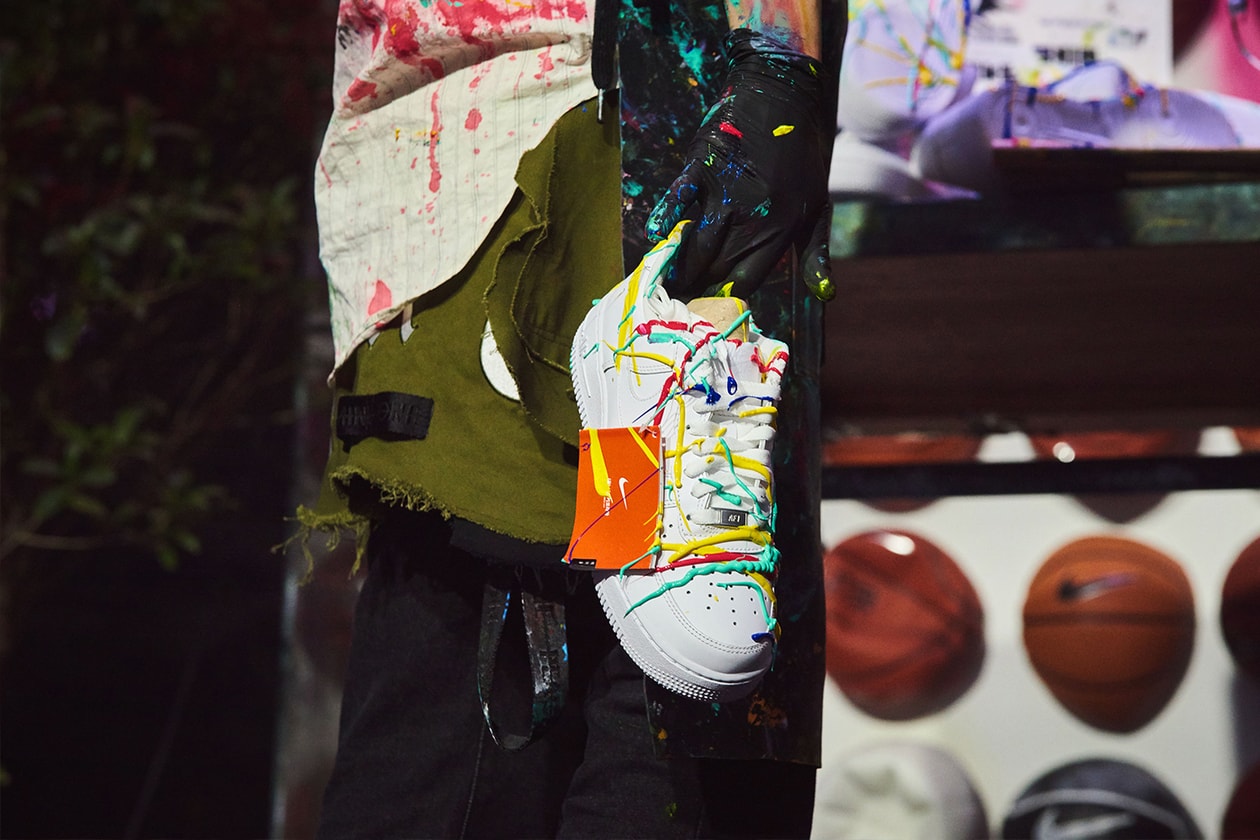 G-Dragon PEACEMINUSONE Nike Air Force 1 Para-Noise Launch seoul interview live art performance