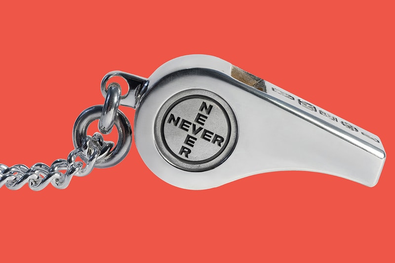 Gabber Eleganza x Joy BC Rave Whistle 925 Silver 64.6g 22-inch heavy weight chain laser engraved London Hallmark Music Scene Artist Goldsmith First Look Never Sleep