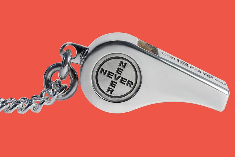 Gabber Eleganza x Joy BC Rave Whistle 925 Silver 64.6g 22-inch heavy weight chain laser engraved London Hallmark Music Scene Artist Goldsmith First Look Never Sleep