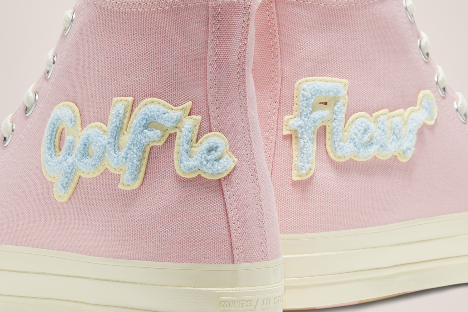 GOLF le FLEUR* Converse GLF Gianno Ox Chenille Chuck 70 Release Info Date camp flog gnaw Pink Blue Patch