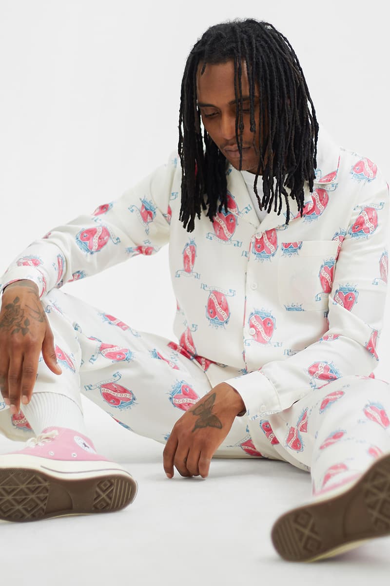 goodhood soulland silk pyjama shirt release information collection trousers hand drawn graphics charlie roberts kurt cobain buy cop purchase london copenhagen