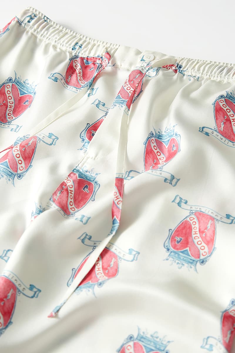 goodhood soulland silk pyjama shirt release information collection trousers hand drawn graphics charlie roberts kurt cobain buy cop purchase london copenhagen