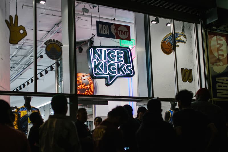 NBA on TNT San Francisco Tip-Off Pop-Up Event Recap dj noodles gold yellow blue red los angeles haight street television wood basketball orange