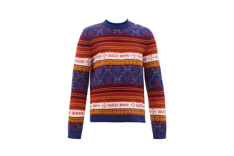 Gucci Gets in the Festive Spirit With Motif-Heavy GG-Jacquard Wool Sweater
