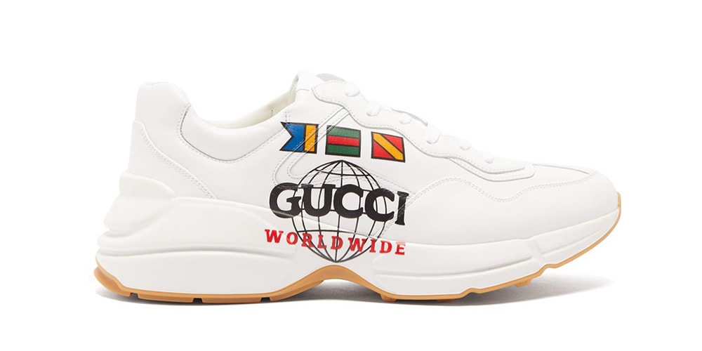 Gucci Rhyton Flags Sneakers gucci rhyton rainbow logo sneakers – único13 main image 3