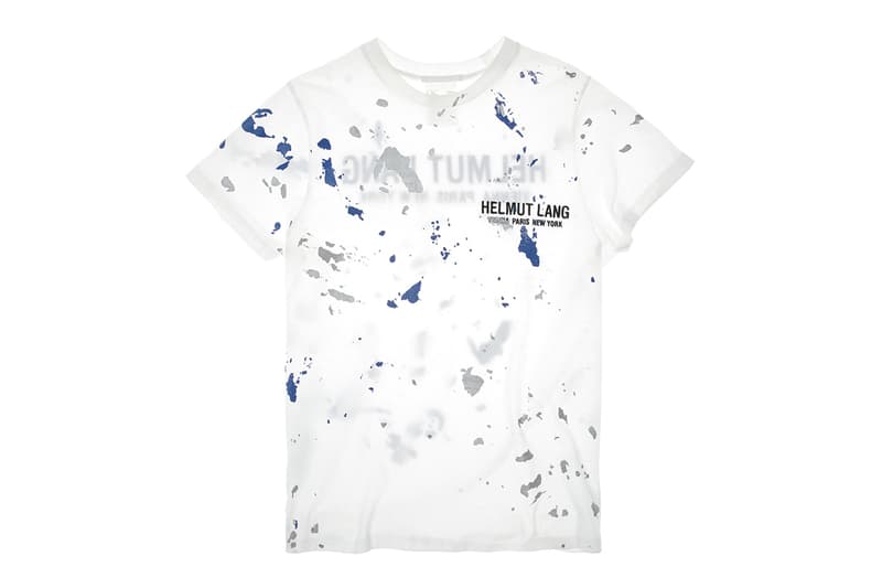 Helmut Lang Resort 2020 Paint Splatter Campaign collection lookbook drop release date