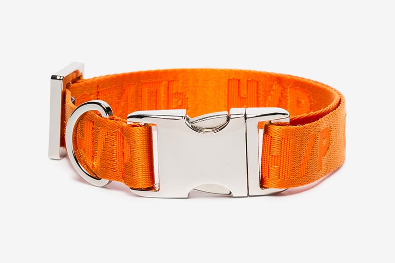 Heron Preston Orange Buckled Dog Collar Release browns brownsfashion pets animals Black Friday cyber Monday