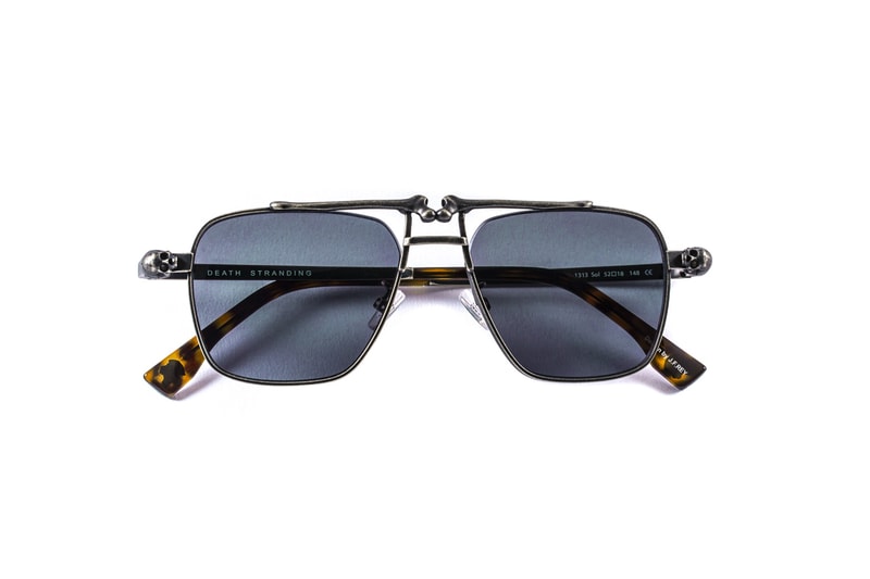 Hideo Kojima x J.F. Rey 'Death Stranding' Sunglasses jean-francois rey character optics sam bridges porter cliff skull heartman deadman gun metal matte black Sony Interactive Entertainment LLC 