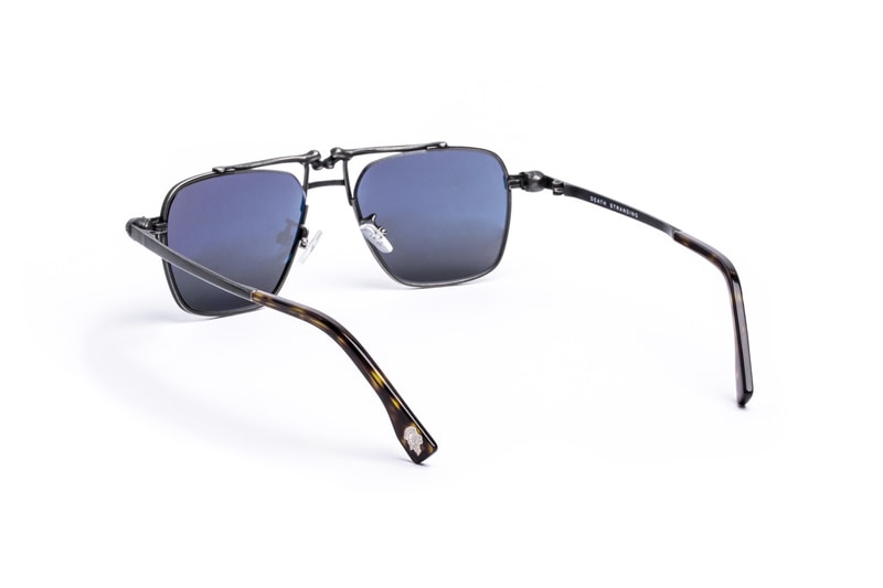 Hideo Kojima x J.F. Rey 'Death Stranding' Sunglasses jean-francois rey character optics sam bridges porter cliff skull heartman deadman gun metal matte black Sony Interactive Entertainment LLC 