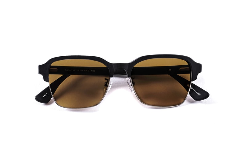 Hideo Kojima x J.F. Rey 'Death Stranding' Sunglasses jean-francois rey character optics sam bridges porter cliff skull heartman deadman gun metal matte black Sony Interactive Entertainment LLC 