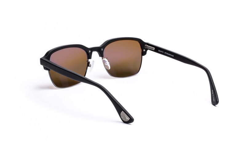 Hideo Kojima x J.F. Rey 'Death Stranding' Sunglasses jean-francois rey character optics sam bridges porter cliff skull heartman deadman gun metal matte black Sony Interactive Entertainment LLC 