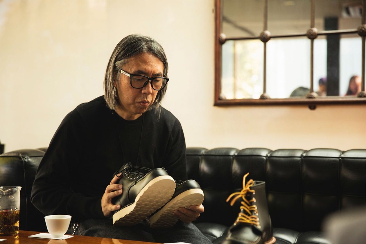 Hiroshi Fujiwara fragment design Interview Red Wing, John Smedley collaboration feature reveal boot irish setter crewneck shirt japan