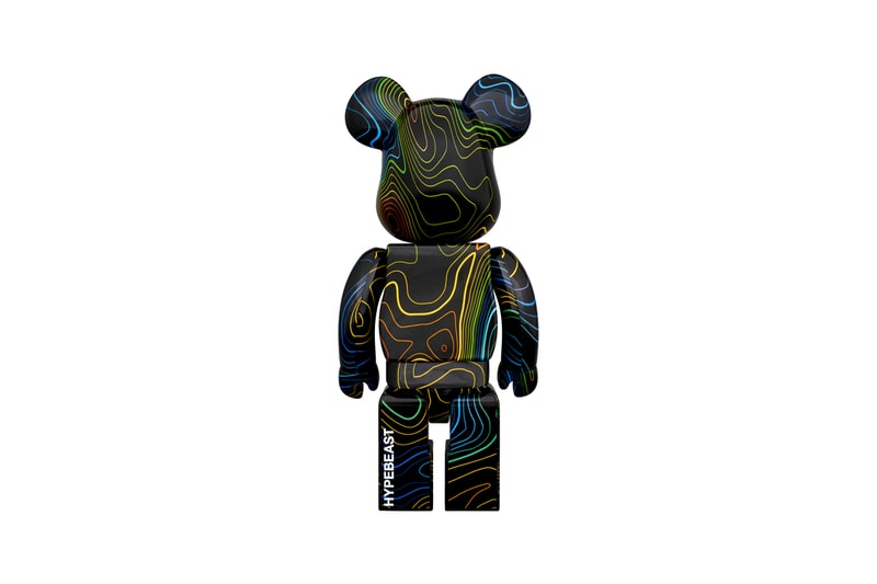 HYPEBEAST Medicom Toy BEARBRICK Capsule topographical cartography 1000 400 100 14 years editorial platform Fabrick slippers cushion flat two way pouch map collectible figure toy Release Info Buy
