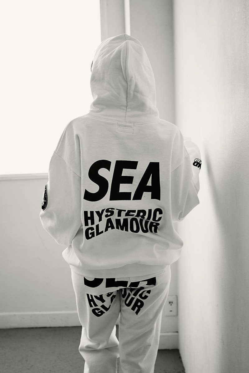 HYSTERIC GLAMOUR WIND AND SEA 2019 Capsule collection t shirt tee stadium jacket hoodie hats socks Takashi Kumagai photographer nakameguro japanese made in japan