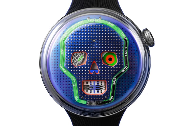 HYT Limited-Edition SOONOW Watch Drop One Release skill capillary neon orange green purple anodized timepiece domed sapphire crystal gold 