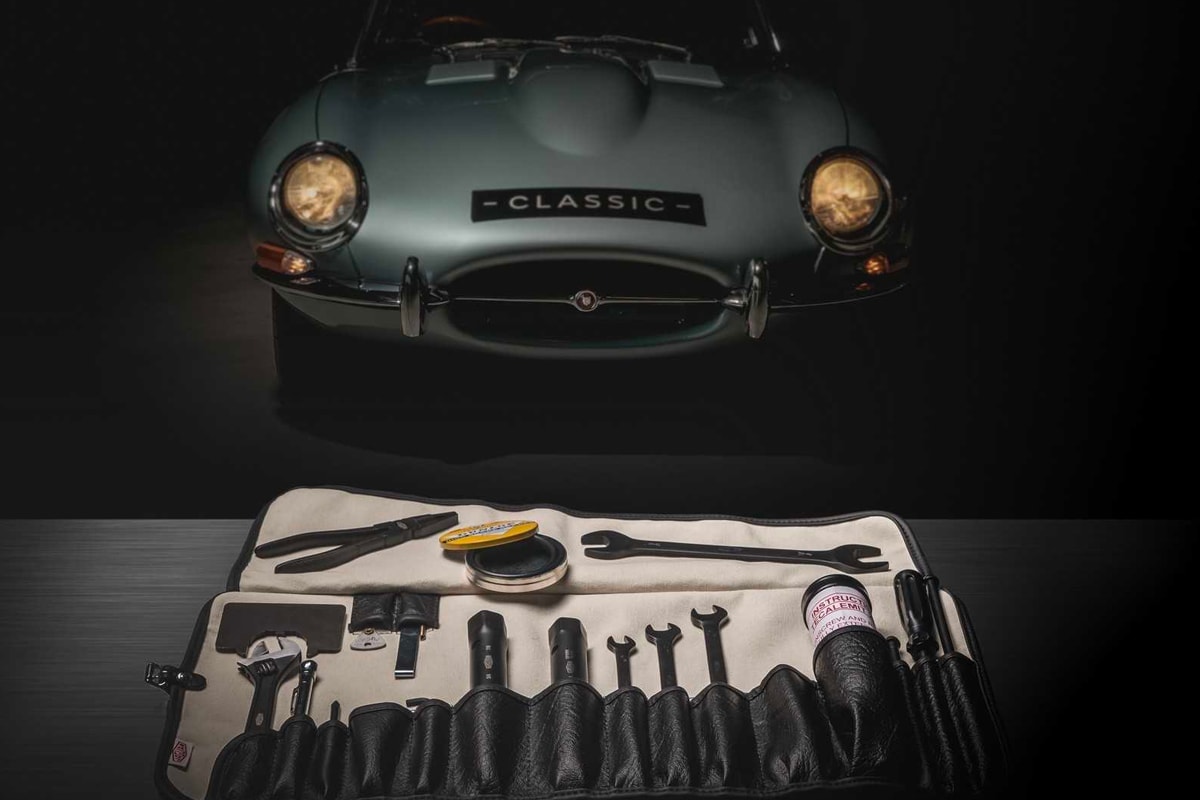 Jaguar Original E-Type Series 1 & 2 Toolkit cars automotive classic cars tools mechanics mechanical British 