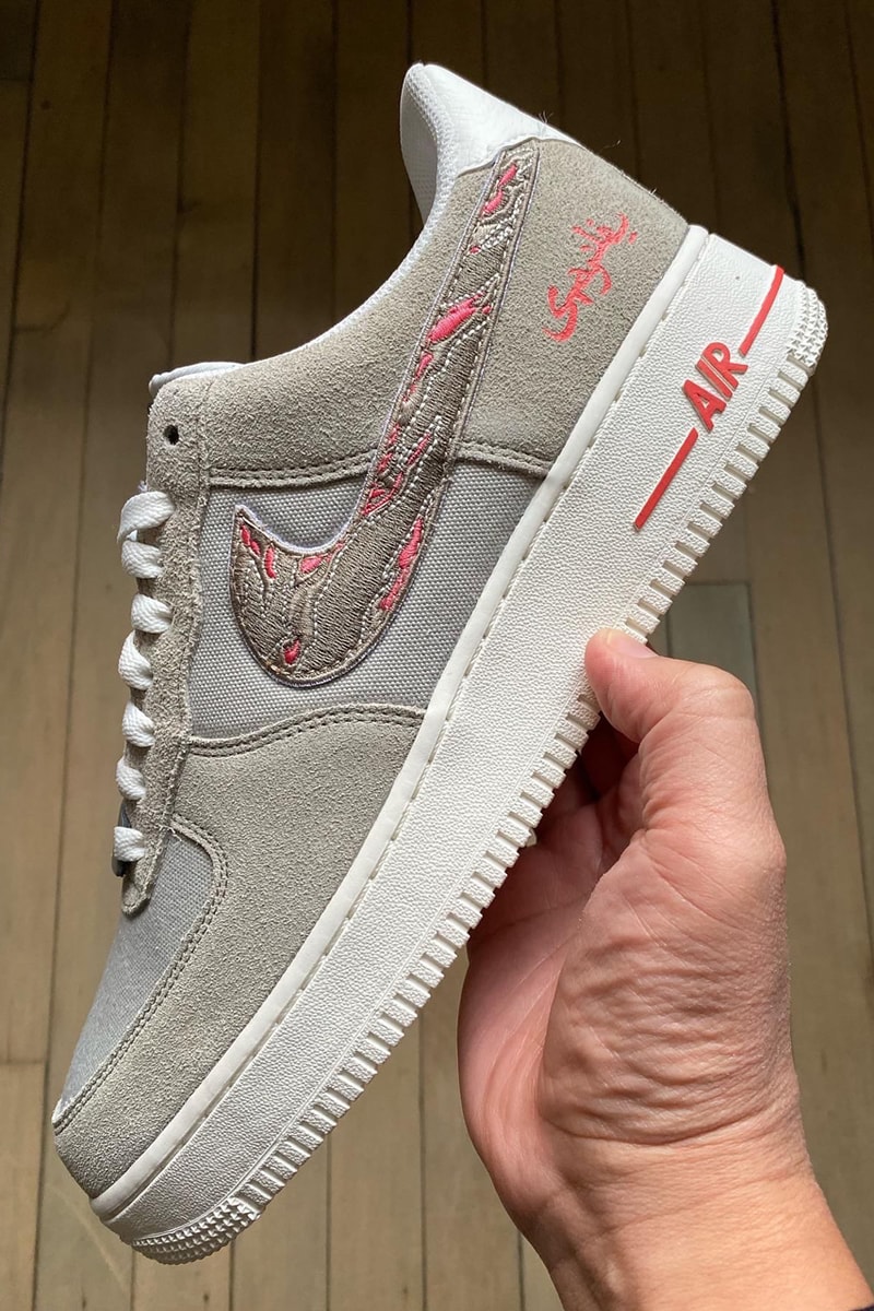 jeff staple sbtg mr sabotage nike air force 1 low pigeon grey pink white release date info photos price jeffstaple design