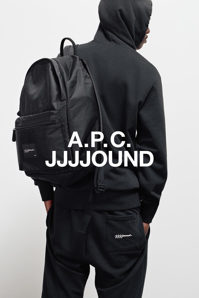 JJJJOUND x A.P.C. Capsule Collaboration Campaign release date info buy november 14 2019 drop jeans petit standard sweater hoodie sweatpants tote candle interaction Petit Standard