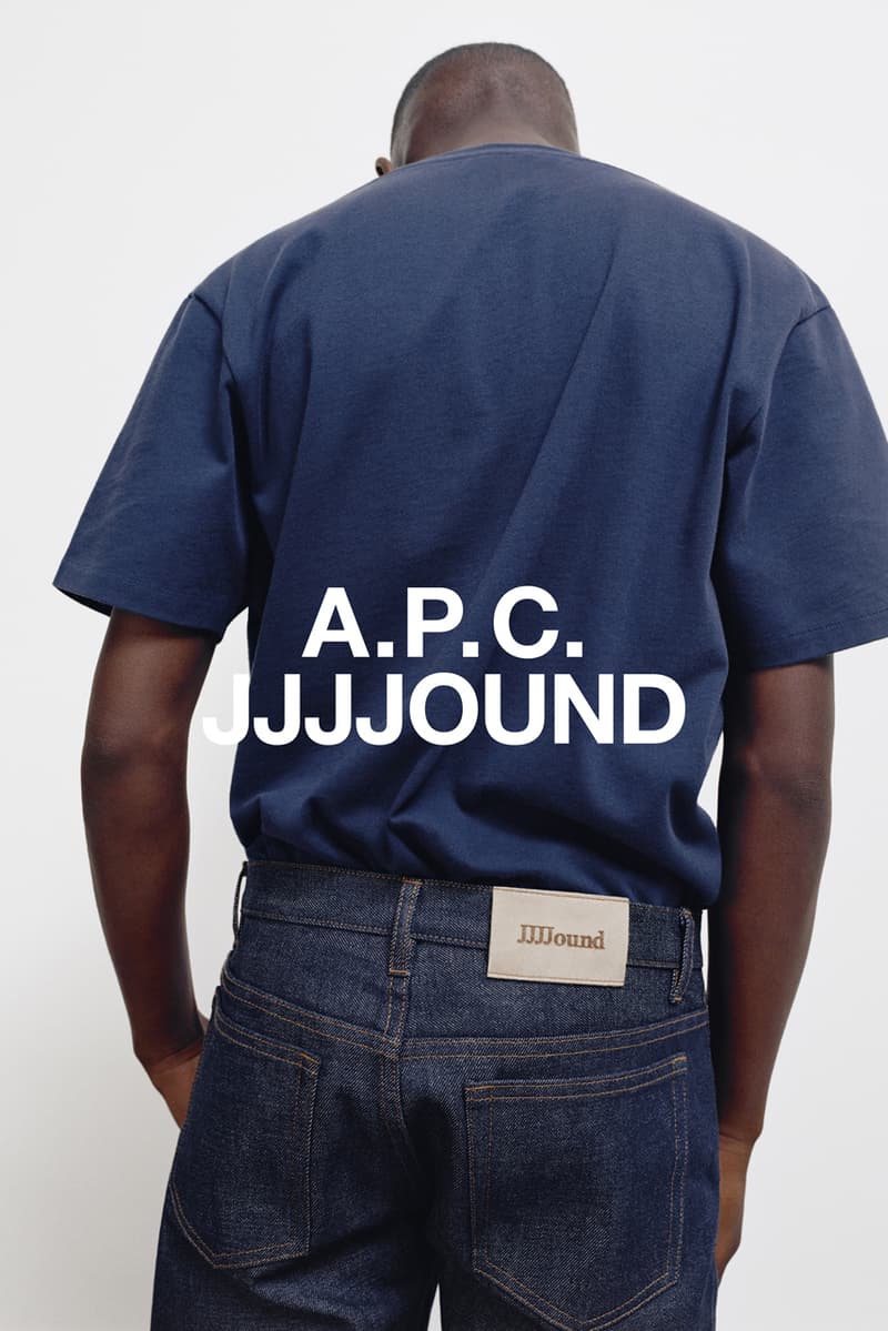 JJJJOUND x A.P.C. Capsule Collaboration Campaign release date info buy november 14 2019 drop jeans petit standard sweater hoodie sweatpants tote candle interaction Petit Standard