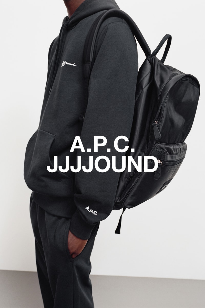 JJJJOUND x A.P.C. Capsule Collaboration Campaign release date info buy november 14 2019 drop jeans petit standard sweater hoodie sweatpants tote candle interaction Petit Standard