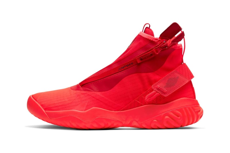 jordan proto react z sneakers zipper triple red bright dark red university red team red colorway release 