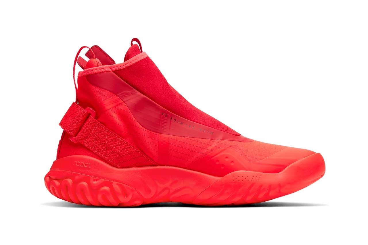 jordan proto react z sneakers zipper triple red bright dark red university red team red colorway release 