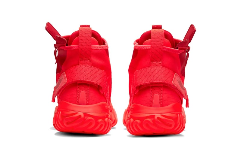 jordan proto react z sneakers zipper triple red bright dark red university red team red colorway release 