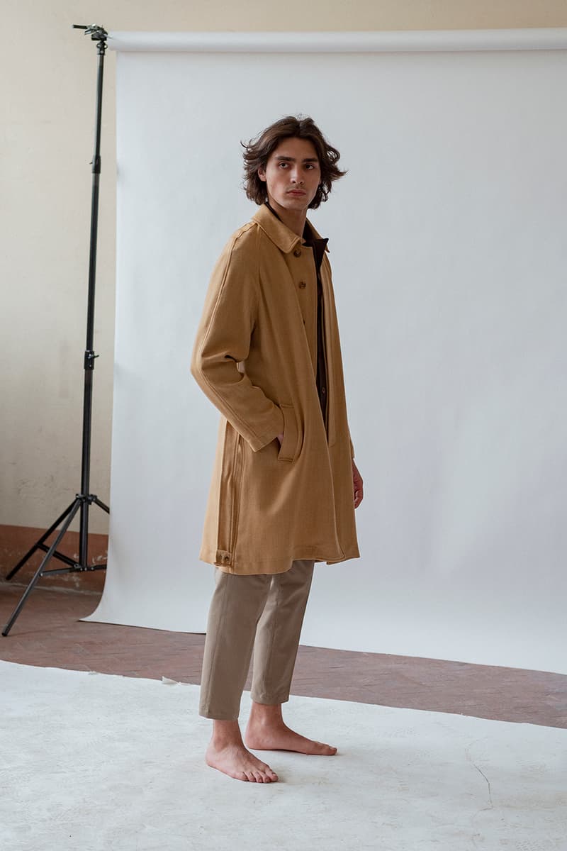 joyce international fall winter 2019 collection lookbook release information buy cop purchase sustainable menswear minimalist understated viscose linen wool