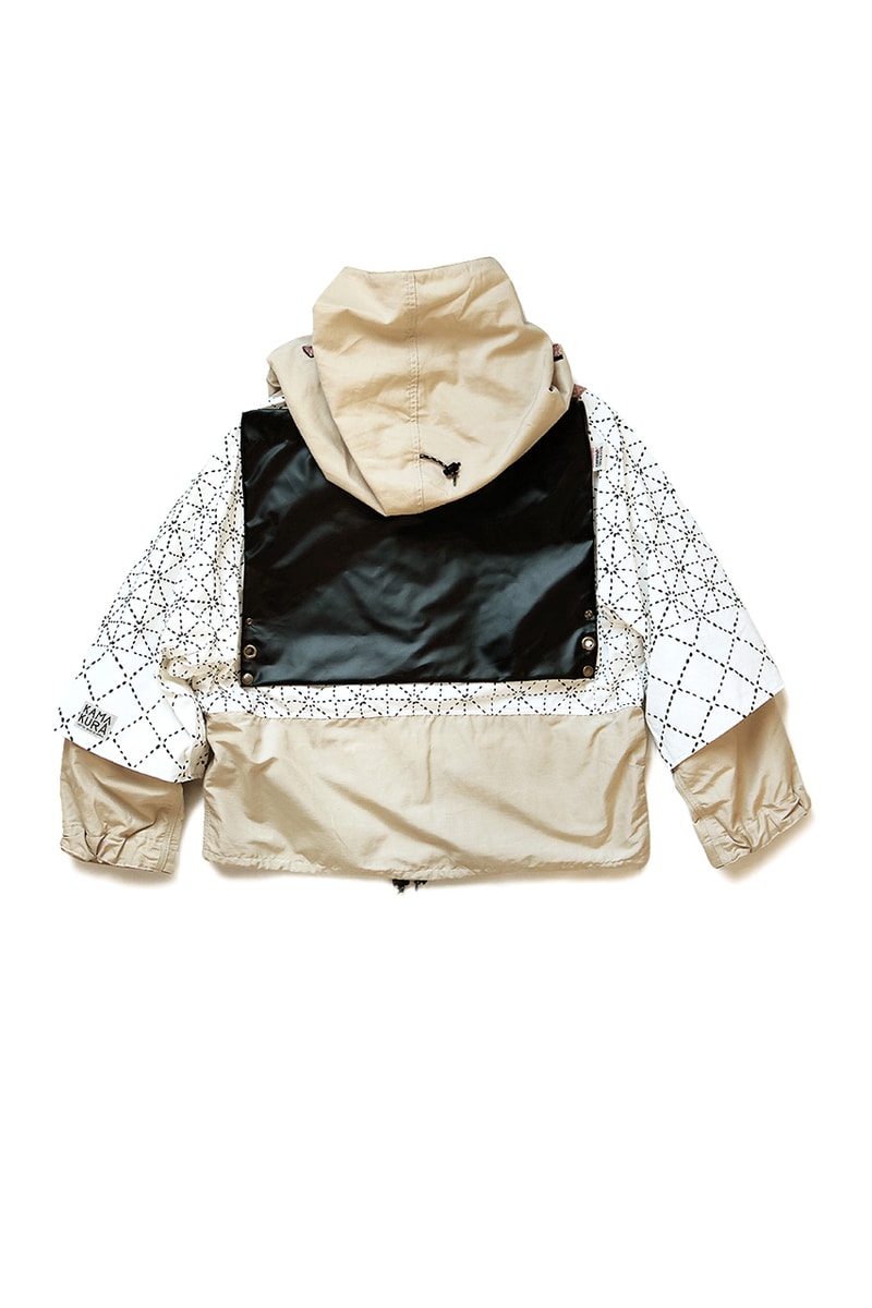 KAPITAL Modular 60 40 Cross KAMAKURA Anorak jacket detachable daredevil shashiko embroidery bib padded packable insulated outerwear kountry remake