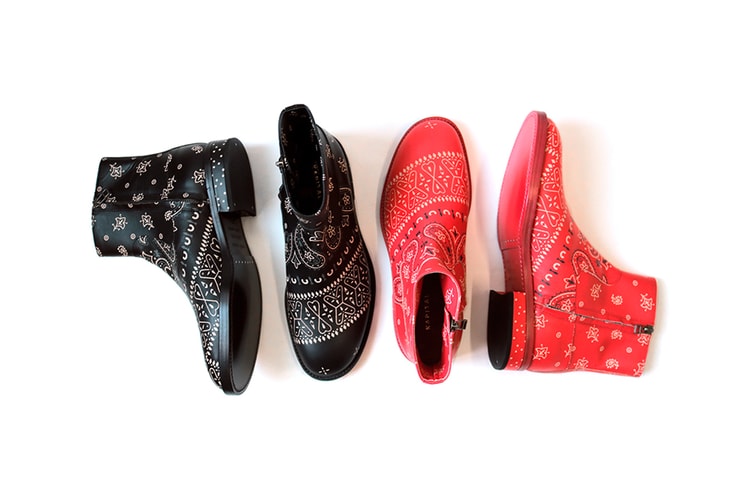 KAPITAL Drops Sleek Bandana-Clad Navy Marine Boots