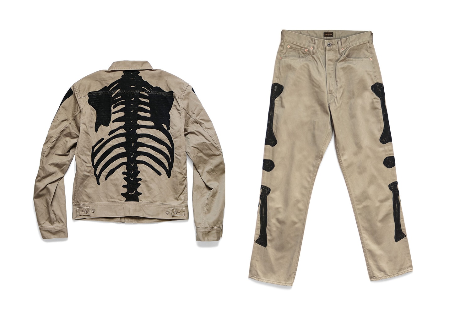 KAPITAL Western Satin Mexican Tuxedo Jacket Release embroidery jacket pants skeleton Kountry