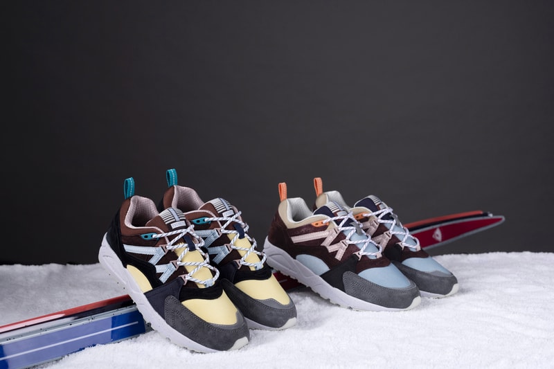 Karhu Fusion 2.0 "Kitee" Pack fall winter 2019 skiing Finland sneakers lookbooks kanye west “Chocolate Torte/Shadow Gray” and “Chocolate Torte/Blue Fog”
