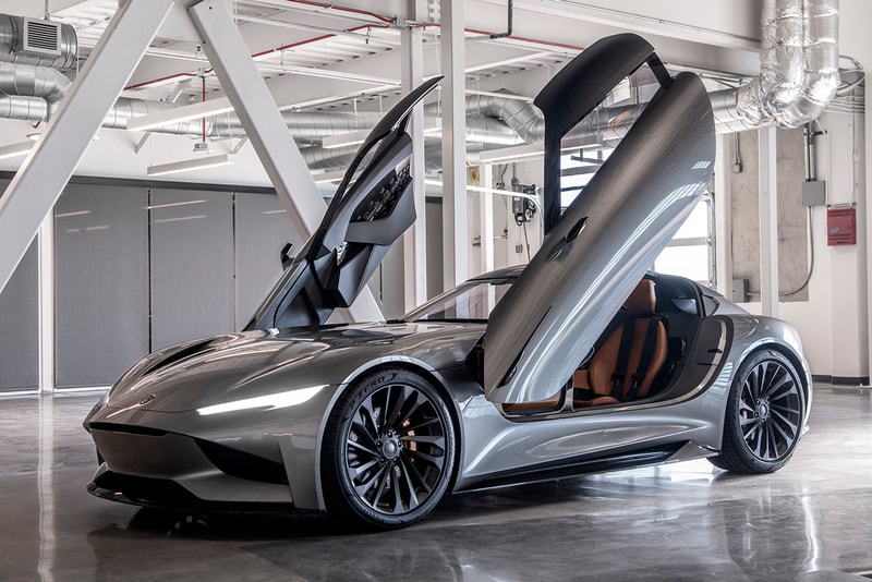 Karma SC2 Concept Car Packs 10,500 lb-ft of Wheel Torque 1100 BHP Electric Vehicle 0-60 MPH 1.9 Seconds EV Fisker 350 mile Range Tesla Roadster Competitor 2019 LA Auto Show 