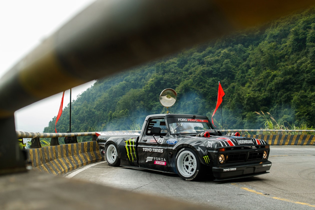 Ken Block 'Climbkhana TWO: Tianmen Mountain' Video stream ford f-150 truck china dangerous drift mountain drive gym watch hoonitruck 914