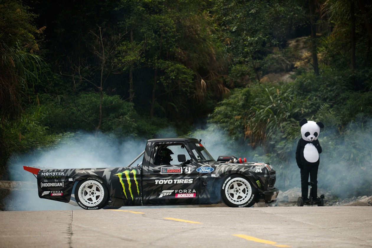 Ken Block 'Climbkhana TWO: Tianmen Mountain' Video stream ford f-150 truck china dangerous drift mountain drive gym watch hoonitruck 914