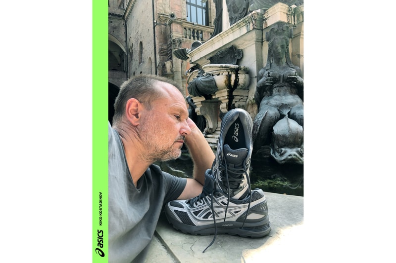 Kiko Kostadinov x ASICS GEL-KORIKA Campaign collaboration collection laura deanna fanning juergen teller colorway black silver grey multi blue drop release date info november 16 2019