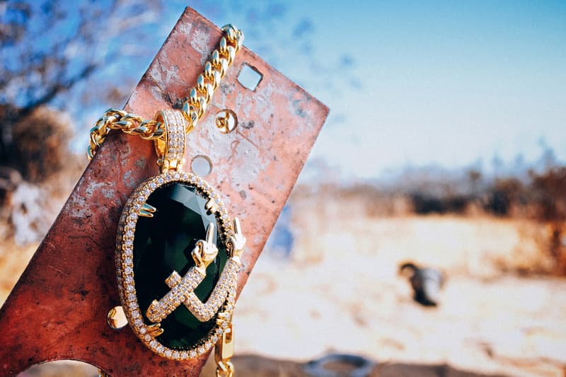 King Ice Drops Ricky And Morty Inspired Jewelry Collection colored stones 14k gold 3D design system Los Angeles jewelry brand Wu Tang Death Row Records Playstation Spongebob Squarepants Champion television streaming hip hop community culture Rick ring portal portal gun Morty pendant