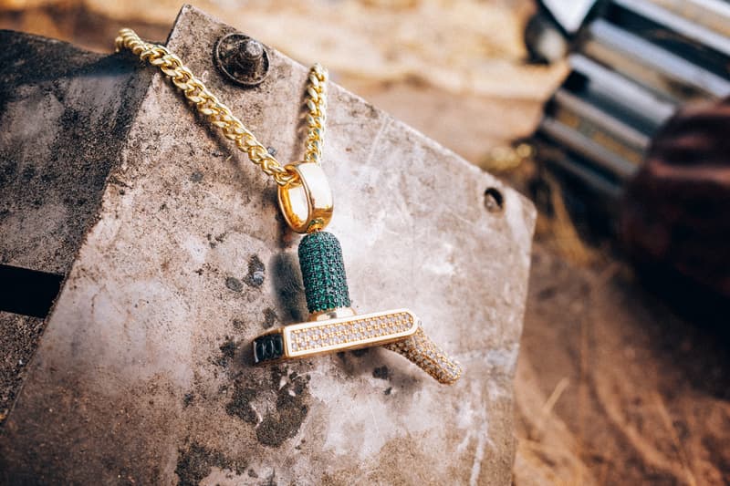 King Ice Drops Ricky And Morty Inspired Jewelry Collection colored stones 14k gold 3D design system Los Angeles jewelry brand Wu Tang Death Row Records Playstation Spongebob Squarepants Champion television streaming hip hop community culture Rick ring portal portal gun Morty pendant