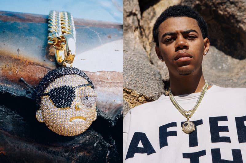 King Ice Drops Ricky And Morty Inspired Jewelry Collection colored stones 14k gold 3D design system Los Angeles jewelry brand Wu Tang Death Row Records Playstation Spongebob Squarepants Champion television streaming hip hop community culture Rick ring portal portal gun Morty pendant