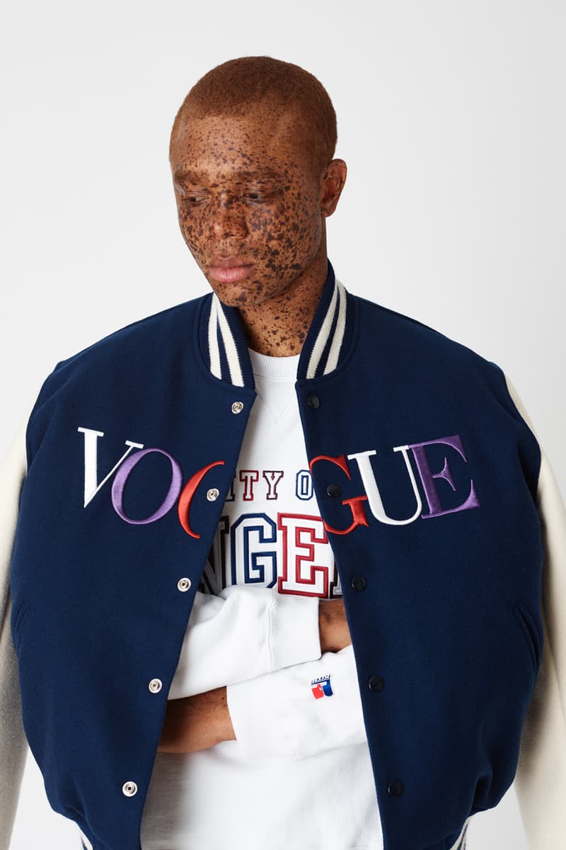 kith vogue russell athletic love thy city collaboration collection release collegiate varsity jacket brooklyn miami soho los angeles flagship stores hoodies crewnecks sweatpants tshirts 