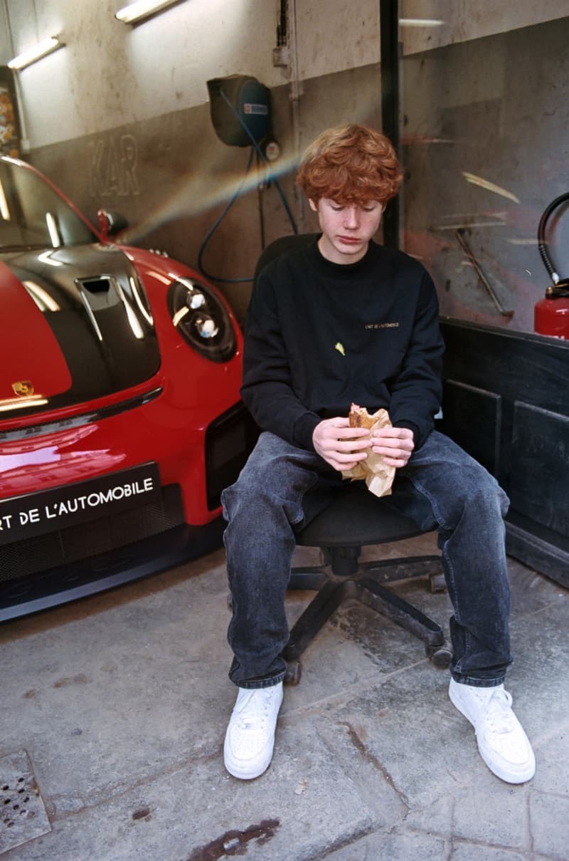 L'Art de l'Automobile Reversible Crewneck Drop Pricing Dover Street Market Arthur Kar