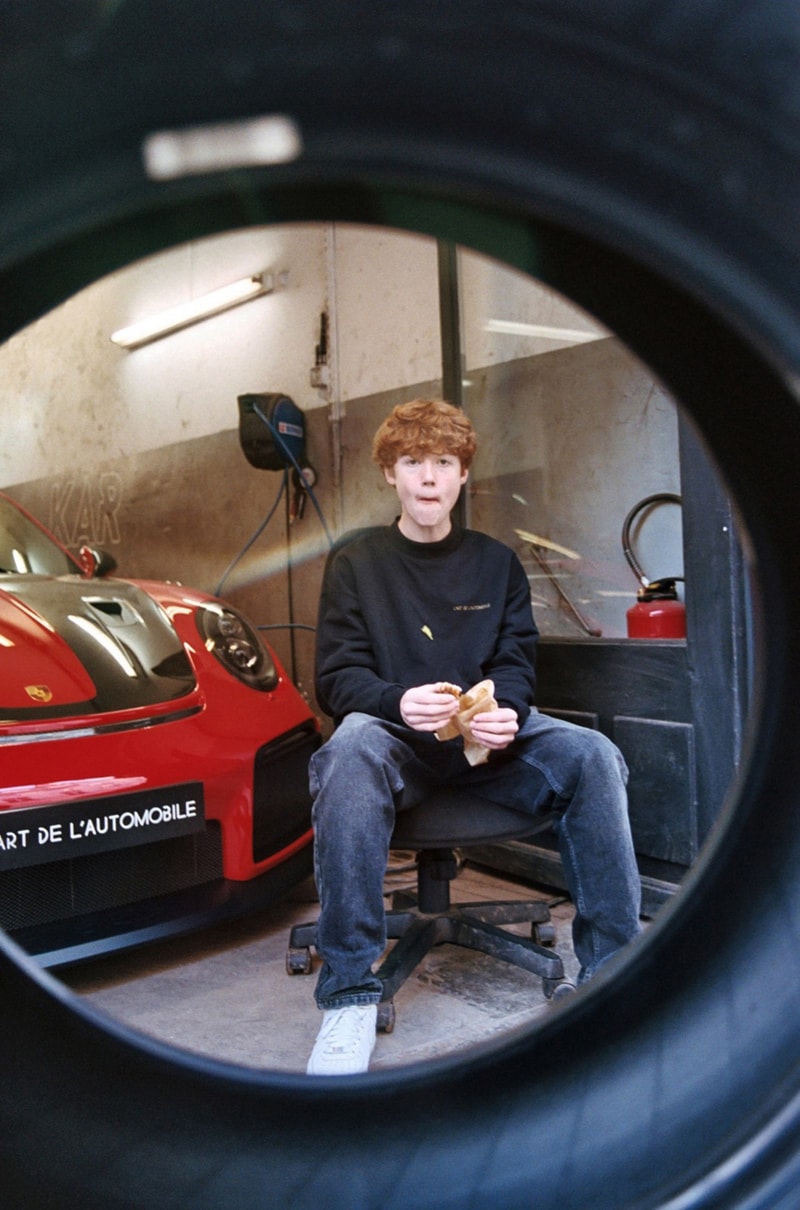 L'Art de l'Automobile Reversible Crewneck Drop Pricing Dover Street Market Arthur Kar