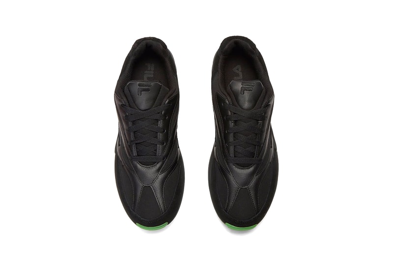 LN-CC x FILA V94M & Creator Sneaker Release Information Cop Online Footwear Collaboration Fall Winter 2019 FW19 Black Shoes Unisex Kicks Chunky Old School OG Style Triple-Black Green Sole Unit