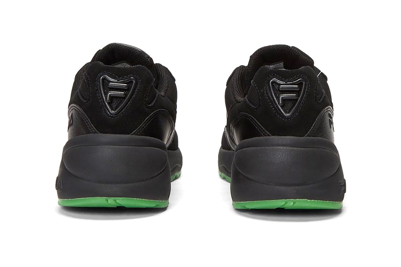LN-CC x FILA V94M & Creator Sneaker Release Information Cop Online Footwear Collaboration Fall Winter 2019 FW19 Black Shoes Unisex Kicks Chunky Old School OG Style Triple-Black Green Sole Unit