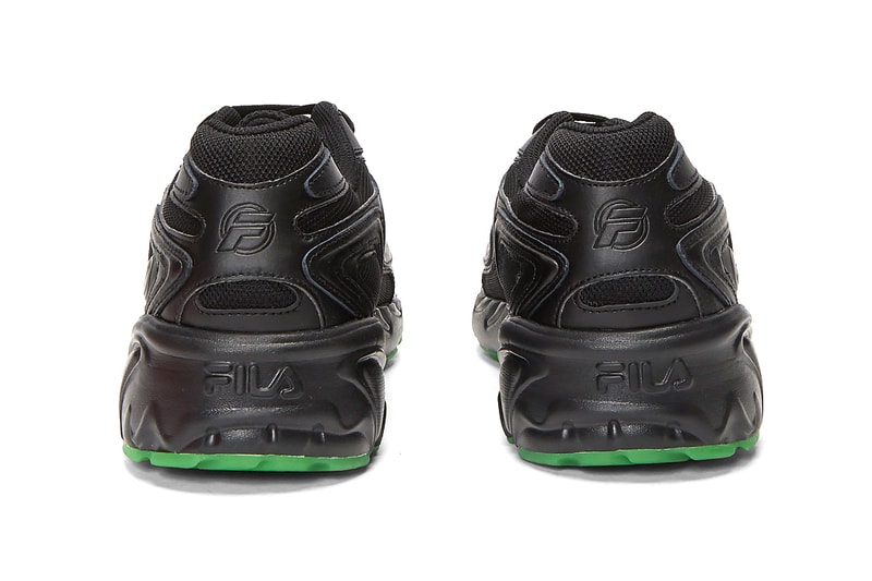 LN-CC x FILA V94M & Creator Sneaker Release Information Cop Online Footwear Collaboration Fall Winter 2019 FW19 Black Shoes Unisex Kicks Chunky Old School OG Style Triple-Black Green Sole Unit