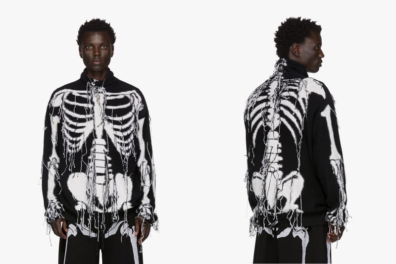 LOEWE Drops Fringed "William De Morgan" Skeleton Turtleneck