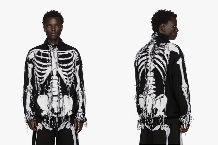 LOEWE Drops Fringed "William De Morgan" Skeleton Turtleneck
